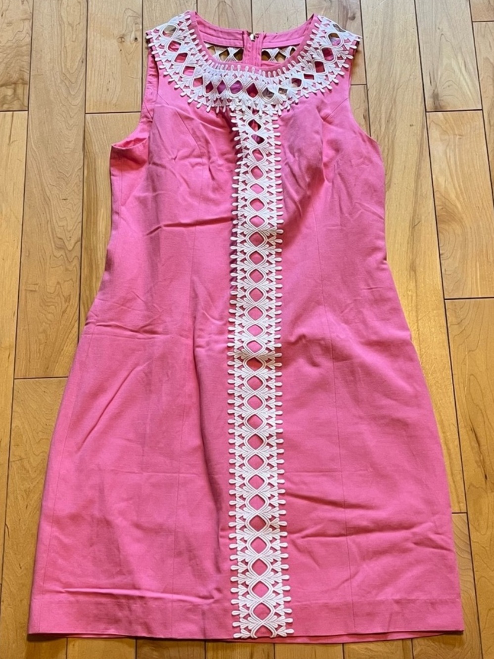 NWT Lilly Pulitzer Mila Shift Dress in Pink & White size four (4) - Picture 2 of 12